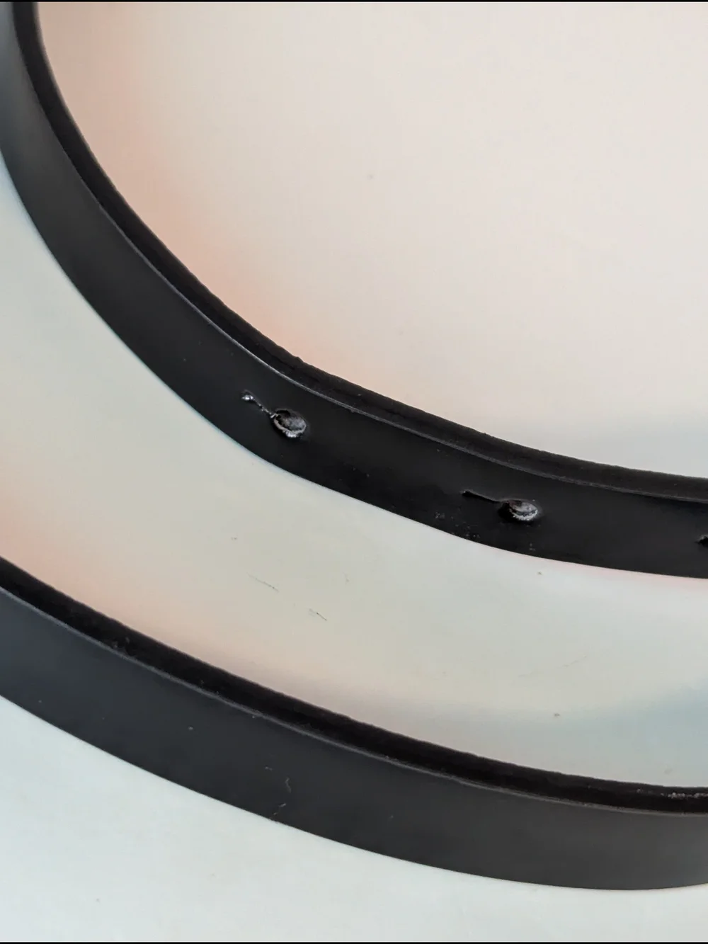 Patent Leather Black Bow Accent Women's Belt Size 18